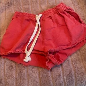 Red Orange Volcom Shorts